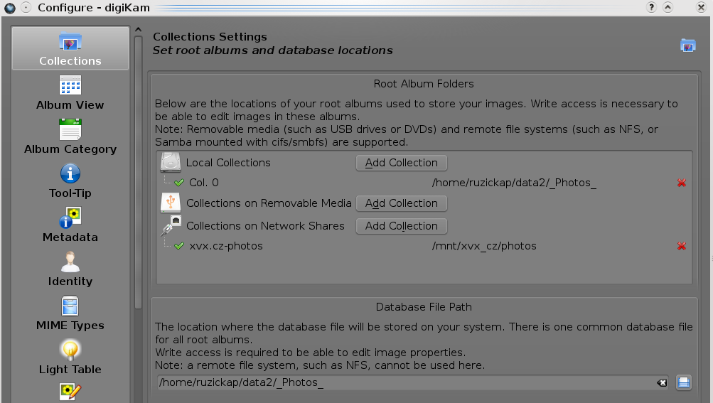 digiKam Configuration